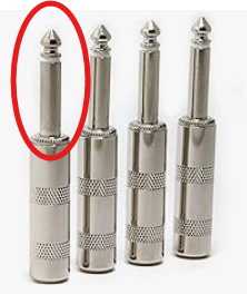 Two-contact quarter-inch phone plug