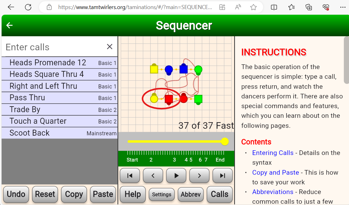 Taminations sequencer tracing the path of the number 1 man