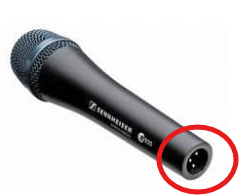 XLR microphone connector