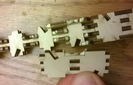 Glue in the side channels between shingles
