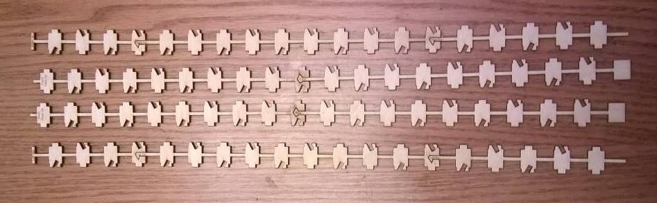Spine pieces dry-fitted