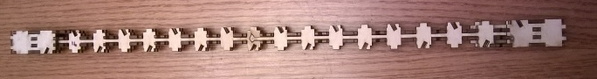 Spine pieces interlocked