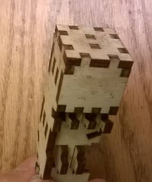 Top piece glued on