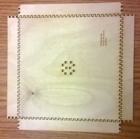 Tray pieces arranged